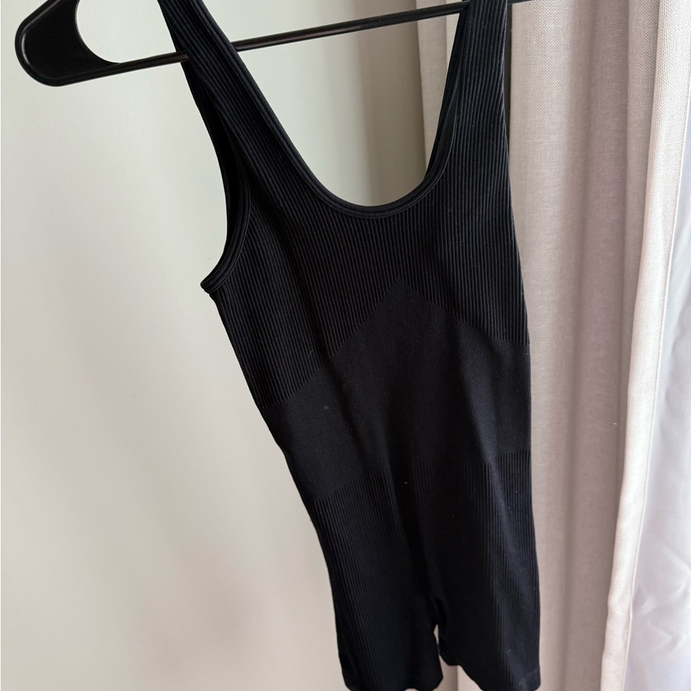 Black Fitted Bodysuit Jumpsuit
